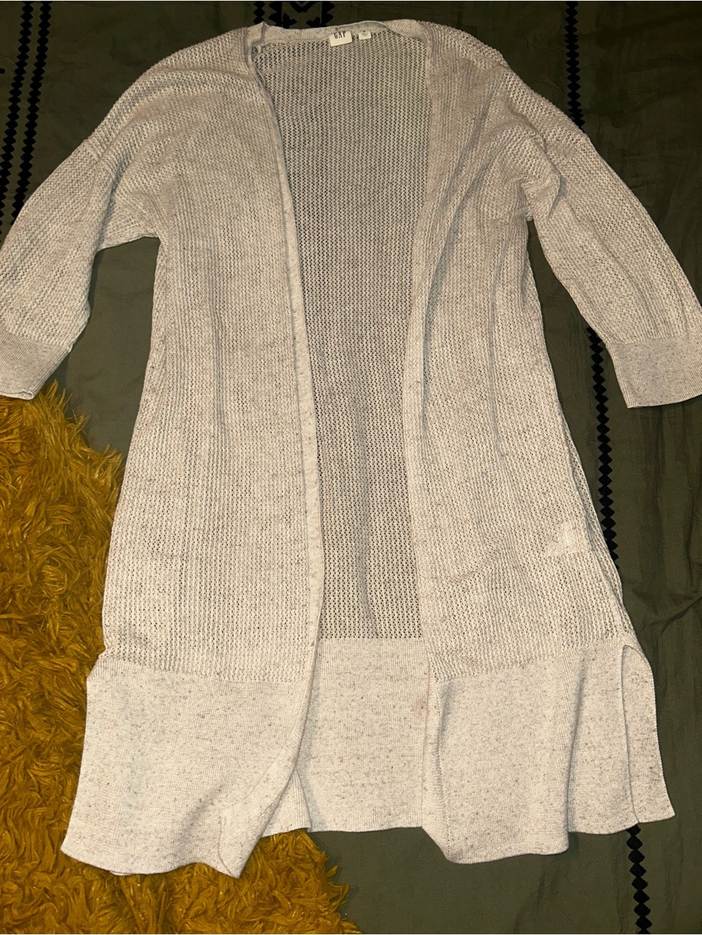 Gap Cream 3/4 Sleeve Cardigan